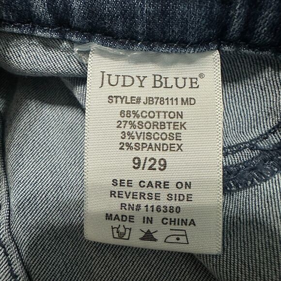 Judy Blue High Rise Cool Denim Pull On Skinny Capri Jeans Size 9/29 9 29 Stretch - Picture 3 of 5